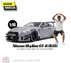 1:18 Solido 2024 Nissan GTR R35 Liberty Walk Edition With Wataru Kato Figurine