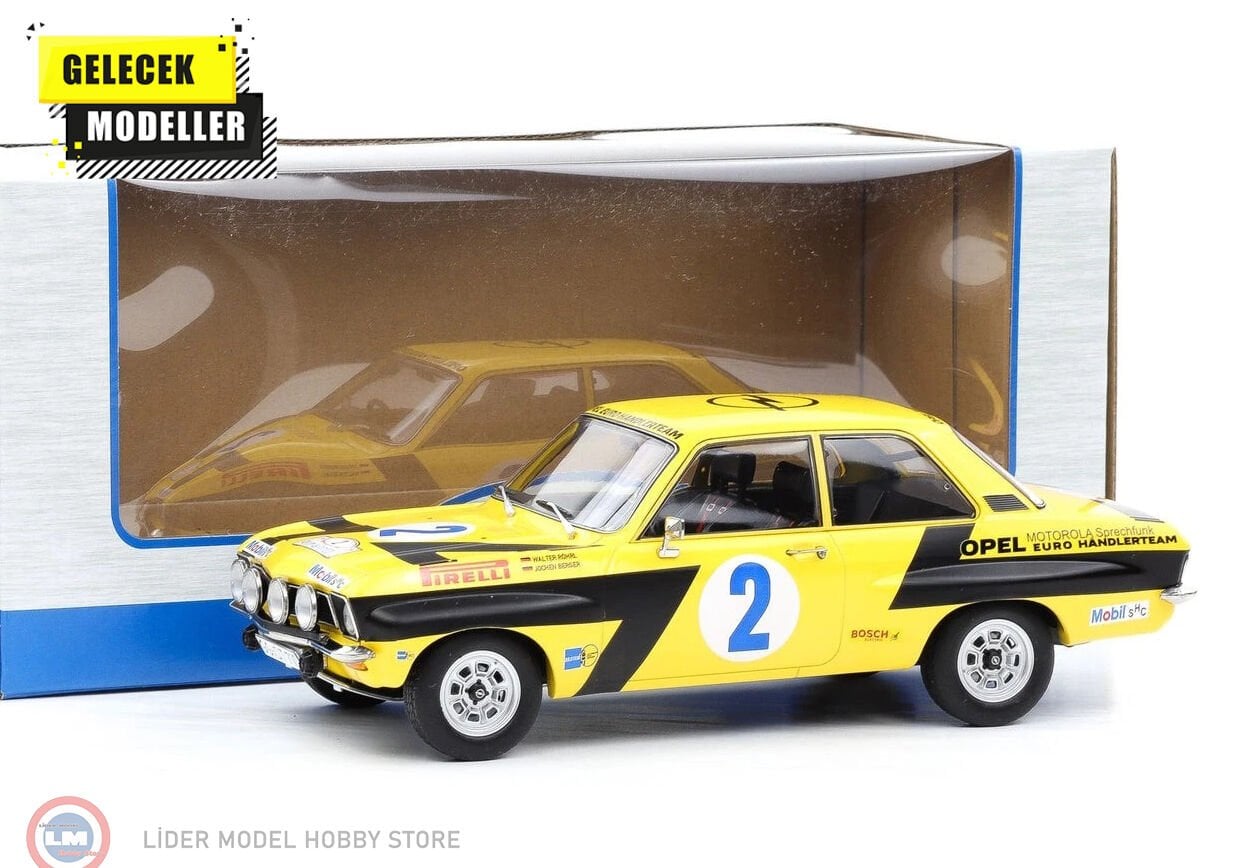 1:18 MCG Opel Ascona A - Rally Acropolis 1975 #2 - W.RöhrlC.Geistdörfer