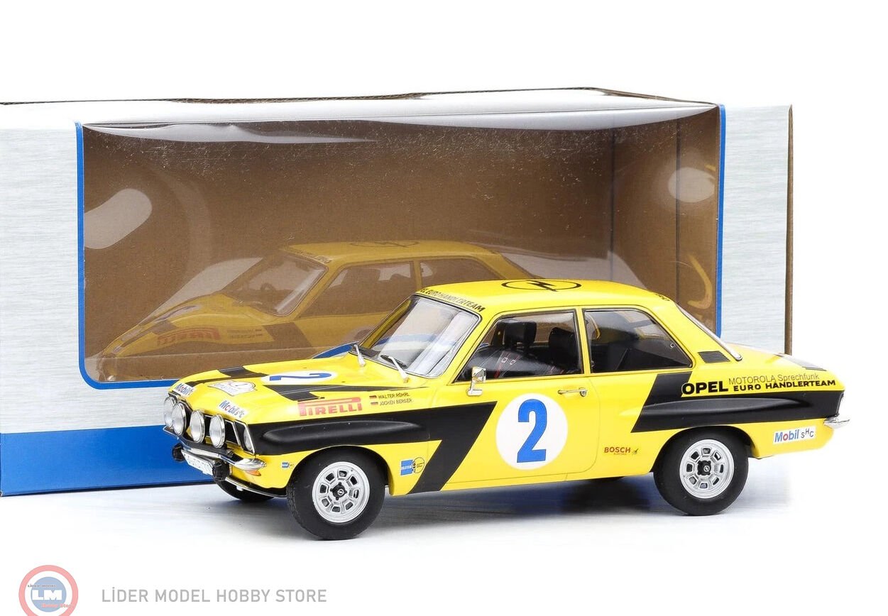 1:18 MCG Opel Ascona A - Rally Acropolis 1975 #2 - W.RöhrlC.Geistdörfer