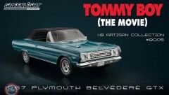 KUSURLU 1:18 Greenlight 1967 Plymouth Belvedere GTX Convertible Tommy Boy The Movie