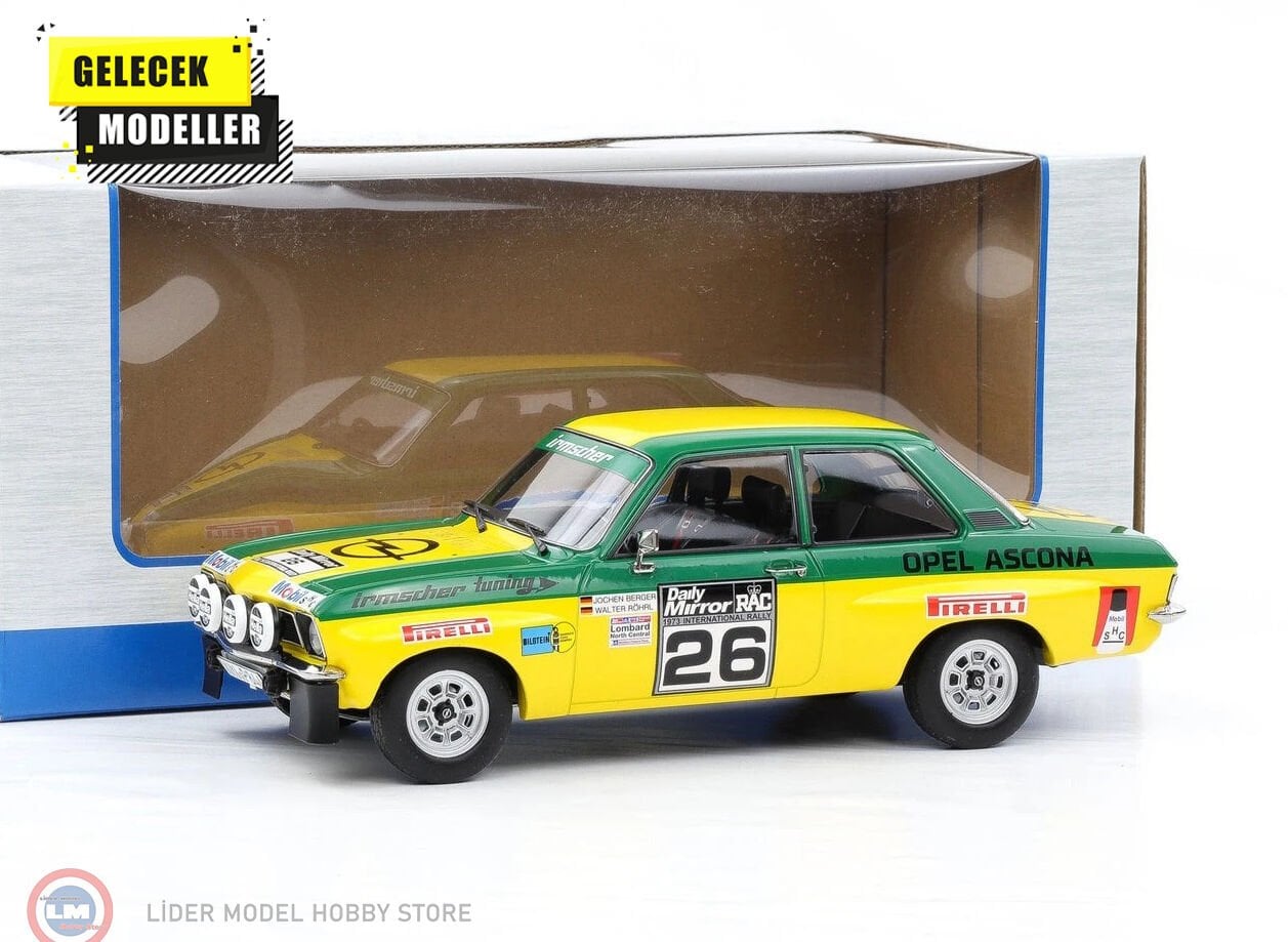 1:18 MCG Opel Ascona A - RAC Rally 1973, #26 - W.RöhrlJ.Berger