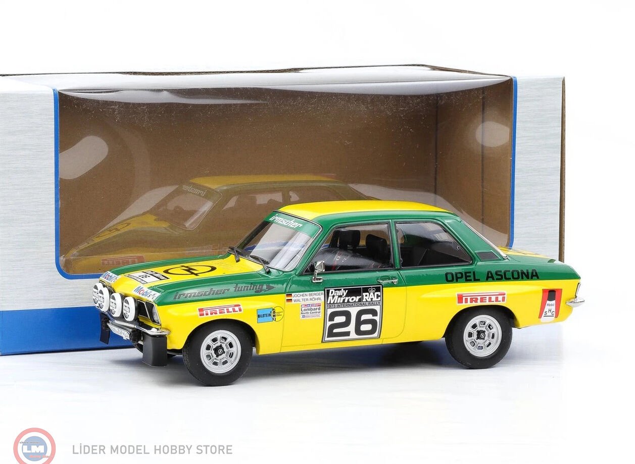 1:18 MCG Opel Ascona A - RAC Rally 1973, #26 - W.RöhrlJ.Berger