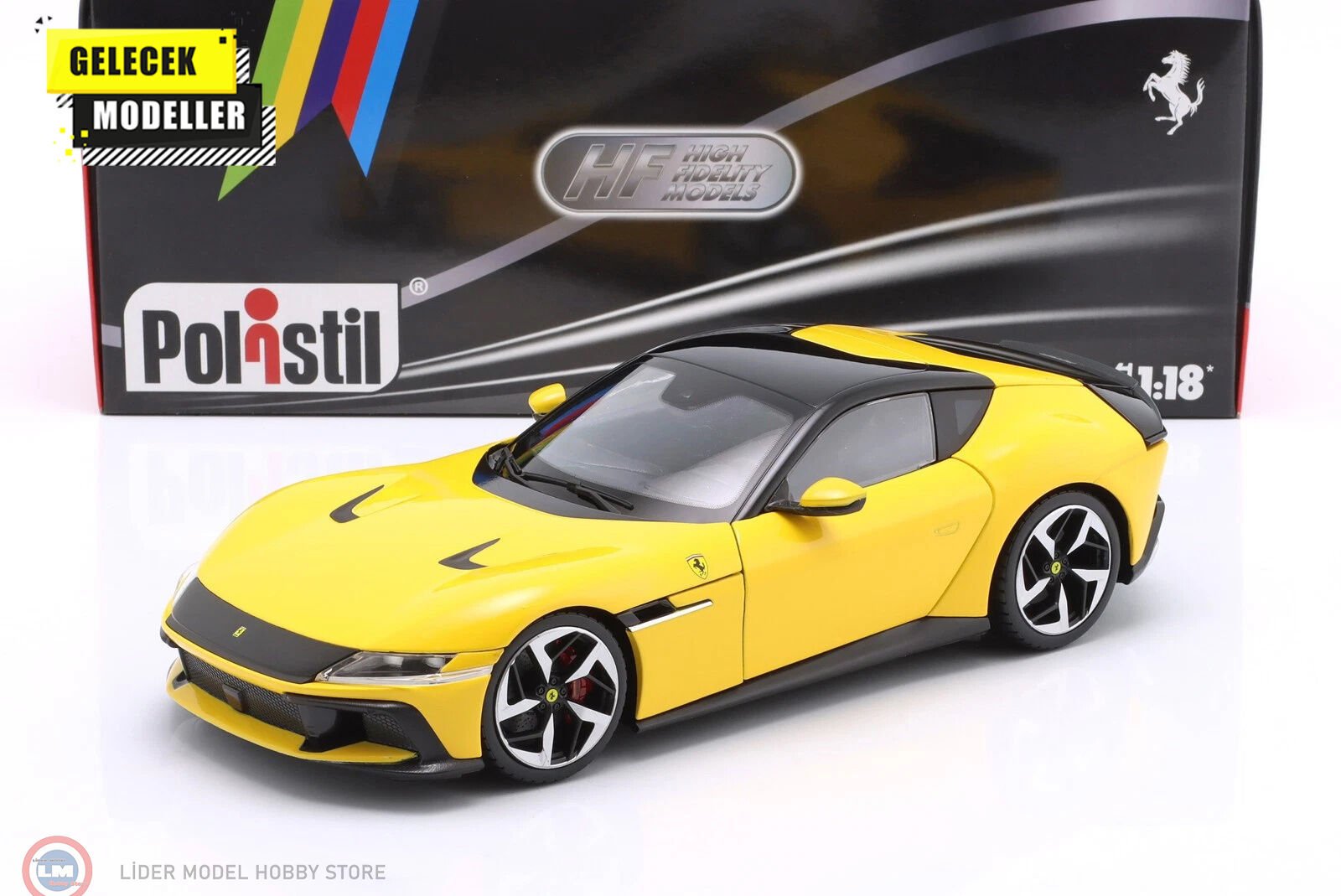 1:18 Polistil 2024 Ferrari 12CILINDRI - GIALLOMODENA