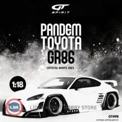1:18 GT Spirit 2023 Toyota GR86 Pandem Crystal White