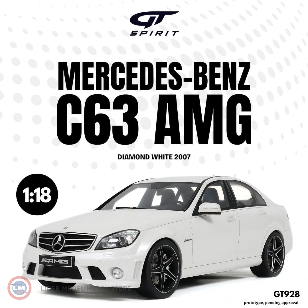 1:18 GT Spirit 2007 Mercedes Benz C63 AMG W204 Diamond White