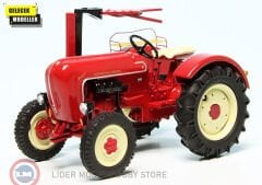1:43 Schuco 1948 Porsche Diesel Junior Traktör With Lawnmower