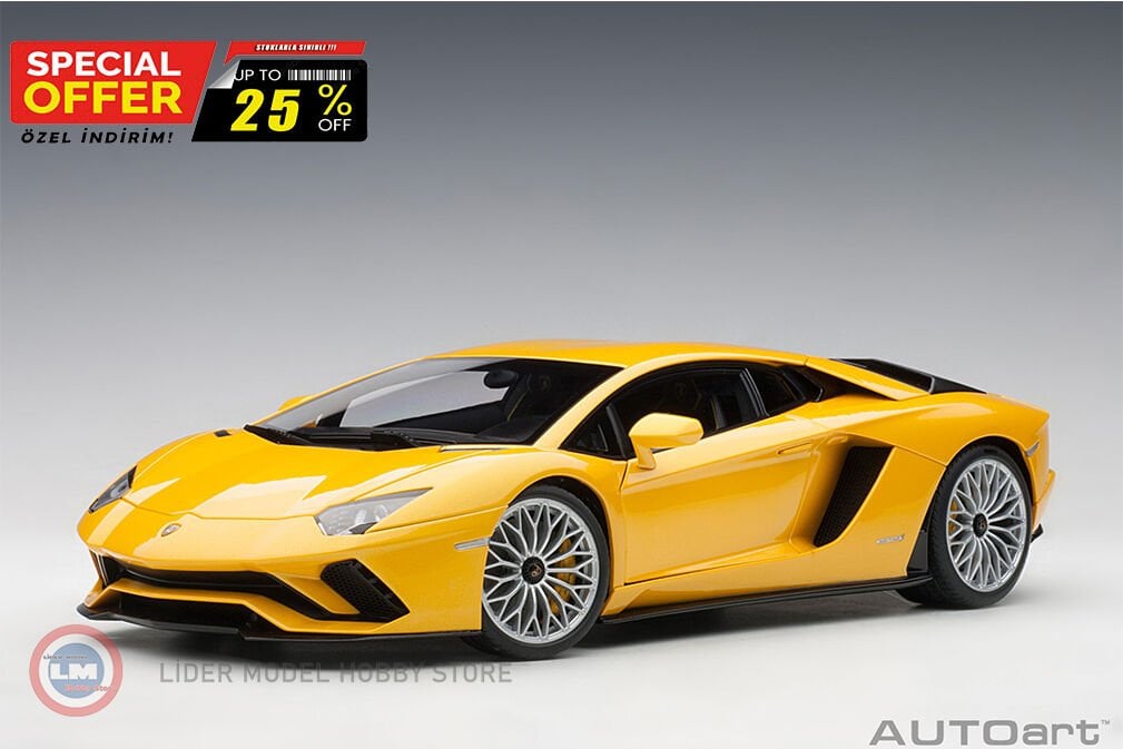 1:18 2017 Lamborghini Aventador S (New Giallo Orion)