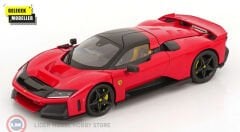 1:18 Burago 2024 FERRARI F80  - BLACK WHEELS - ROSSO CORSA