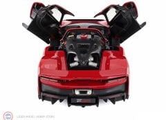 1:18 Burago 2024 FERRARI F80  - BLACK WHEELS - ROSSO CORSA Signature Series