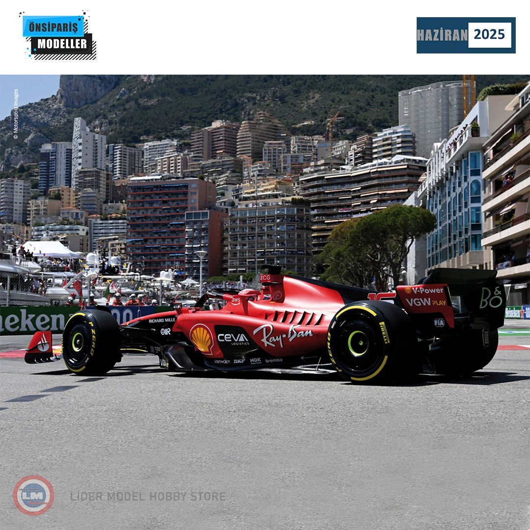 1:18 2023 Scuderia Ferrari SF-23 #16 6th Monaco GP Charles Lerlerc