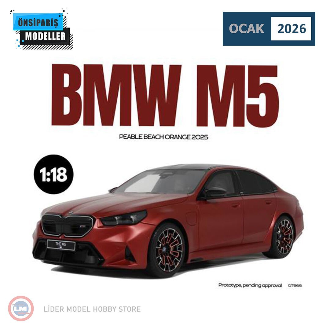 1:18 2025 BMW M5 Peable Beach Orange
