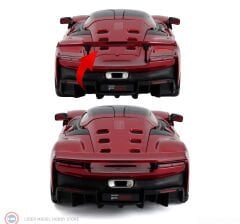 1:18 Burago 2024 FERRARI F80 - SILVER BLACK WHEELS - ROSSO SUPERCAR - Signature Series