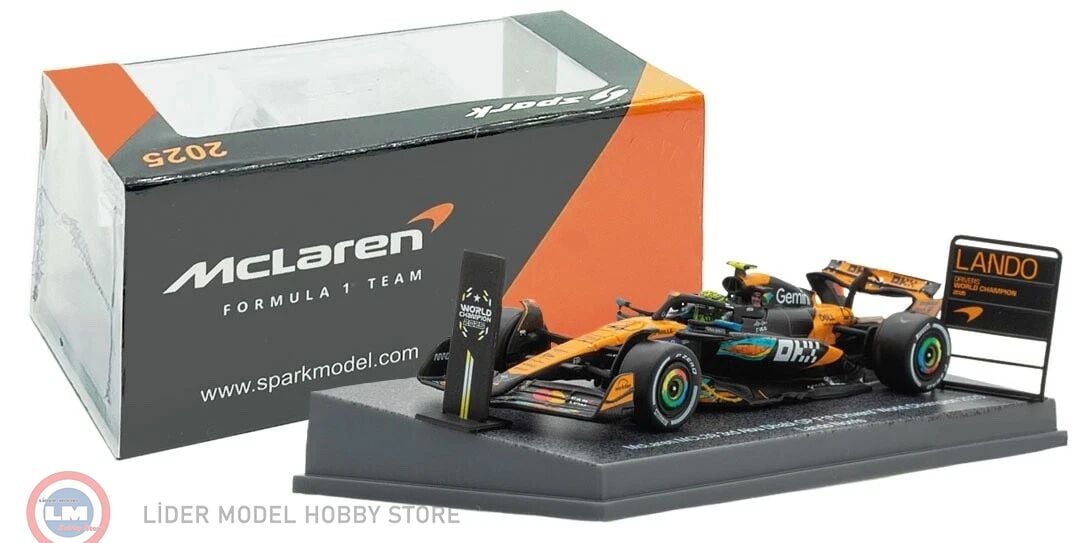 1:64 Spark 2025 Mclaren MCL39 No4 3rd Abu Dhabi GP 2025 Norris