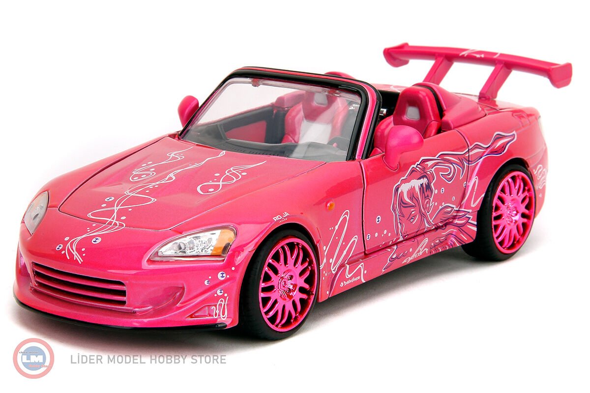 1:24 Jada 2003 HONDA S2000 Pink Slips Film Fast & Furious