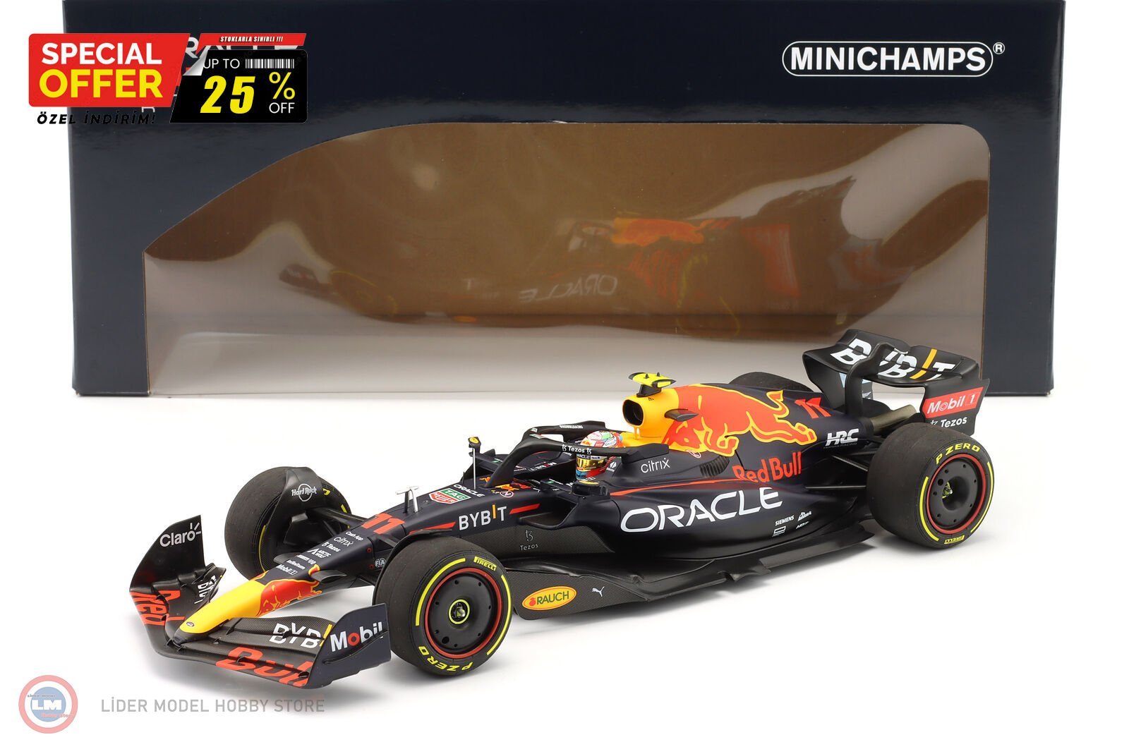 1:18 Minichamps 2022 Oracle Red Bull RB18 #11 Formula 1 - SERGIO PEREZ - MIAMI GP