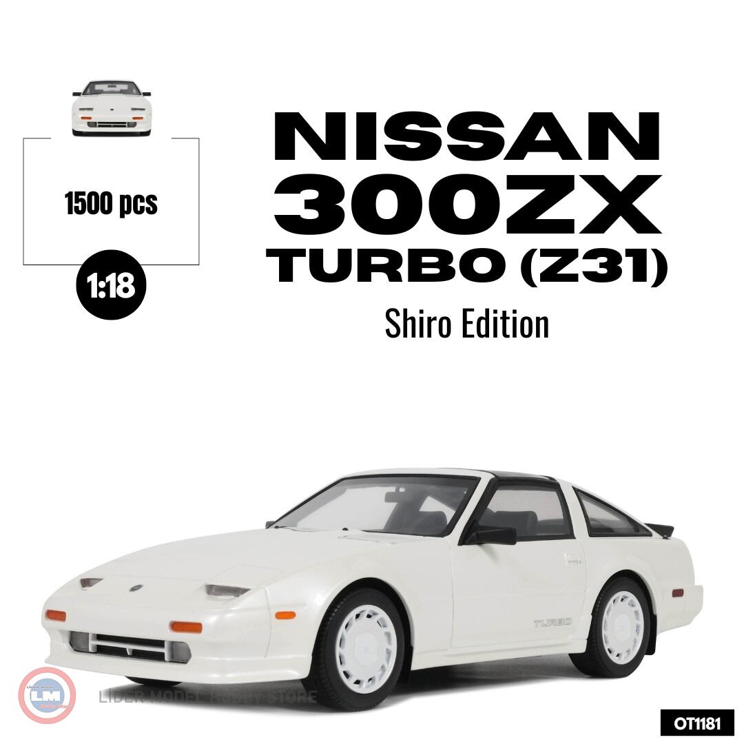 1:18 OTTO 1988 Nissan 300ZX Turbo Z31 Shiro Edition