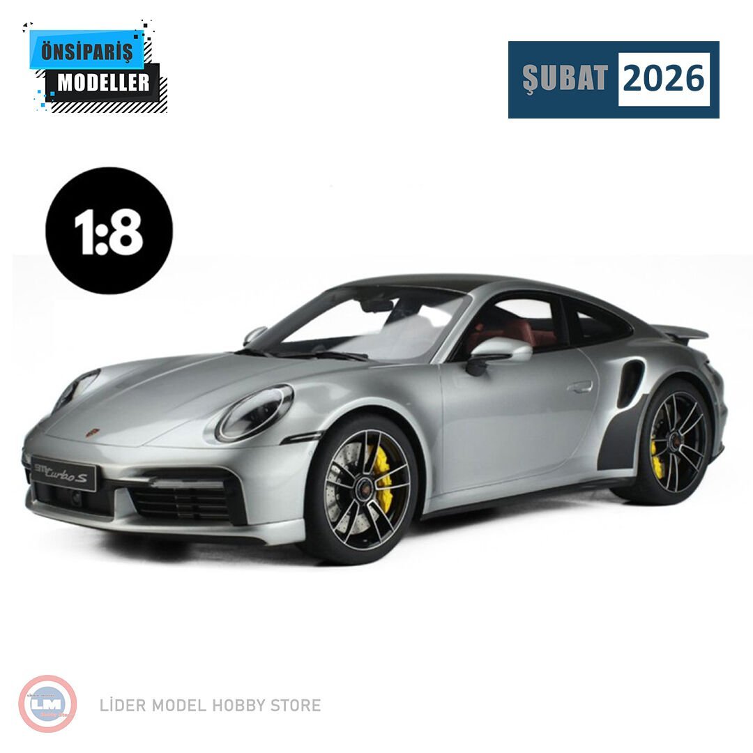 1:8 2020 Porsche 911 992.1 Turbo S Silver