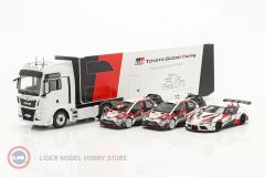 1:43 2019 Man TGX XXL D38 WRC Rallye Transport '' Toyota Gazoo Racing '' Motorsport Araç Taşıyıcı