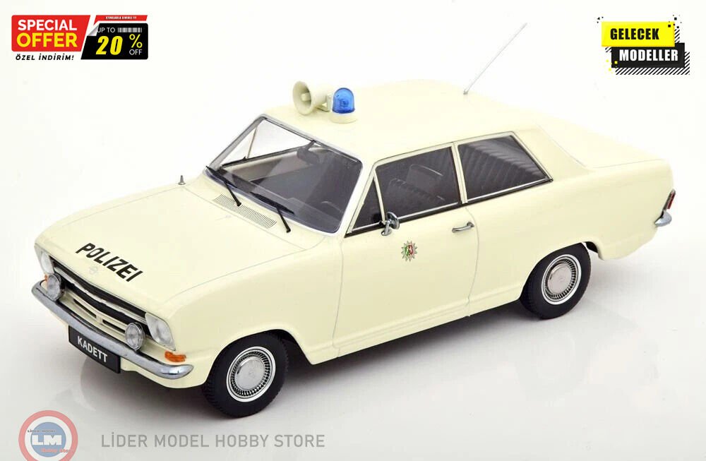 1:18 KK Scale 1972 Opel Kadett B Police Germany