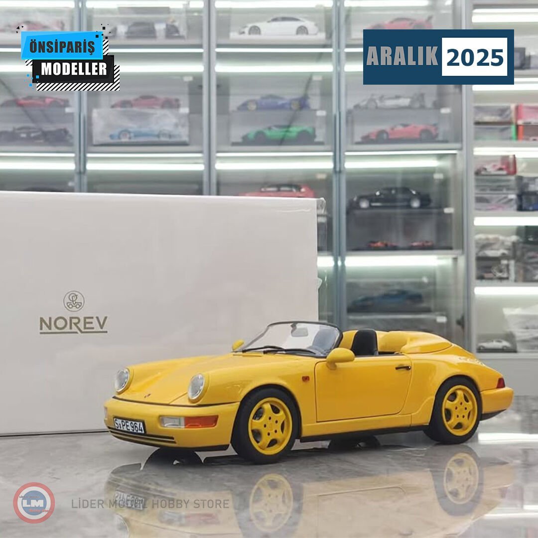 1:18 Norev 1993 Porsche 964 Speedster Speed Yellow