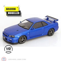 1:12 KK Scale 2001 Nissan Skyline GT-R R34 V-Spec II with OEM-rims