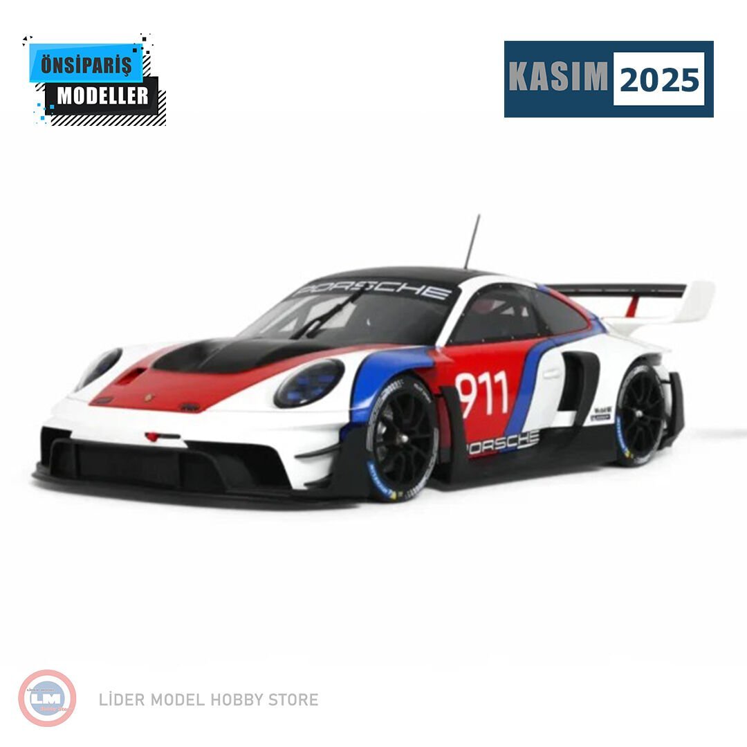 1:18 GT Spirit 2023 Porsche 911 992 GT3 R Rennsport White | ÖN SİPARİŞ