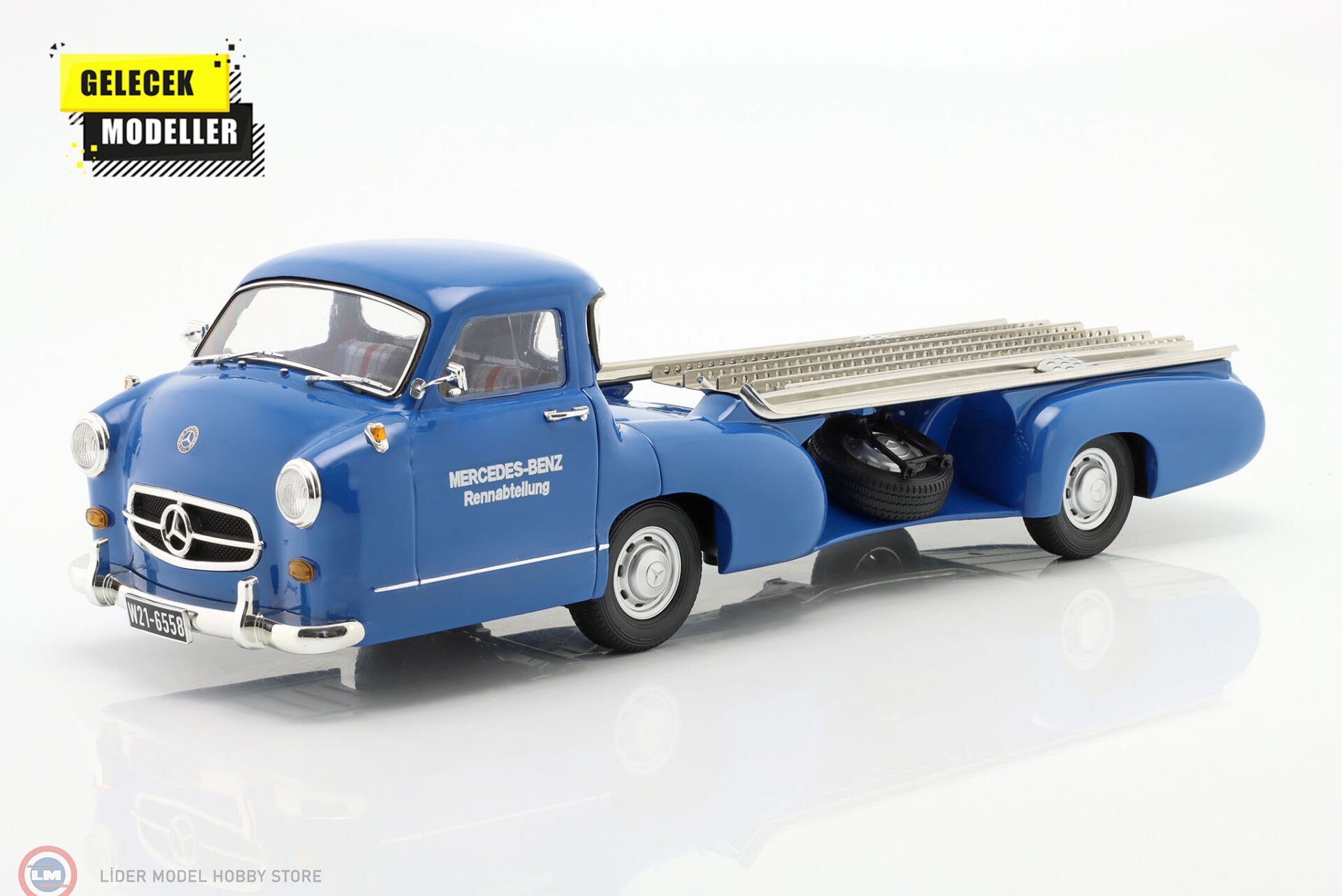 1:18 WERK83 Mercedes Benz Renntransporter  1955    “The Blue Wonder”