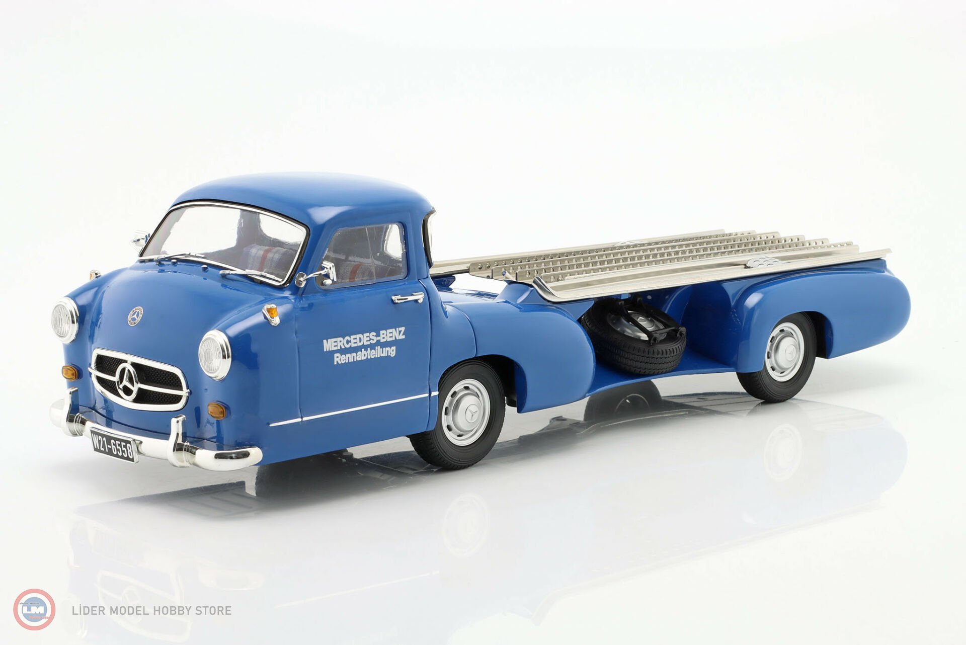 1:18 WERK83 Mercedes Benz Renntransporter  1955    “The Blue Wonder”