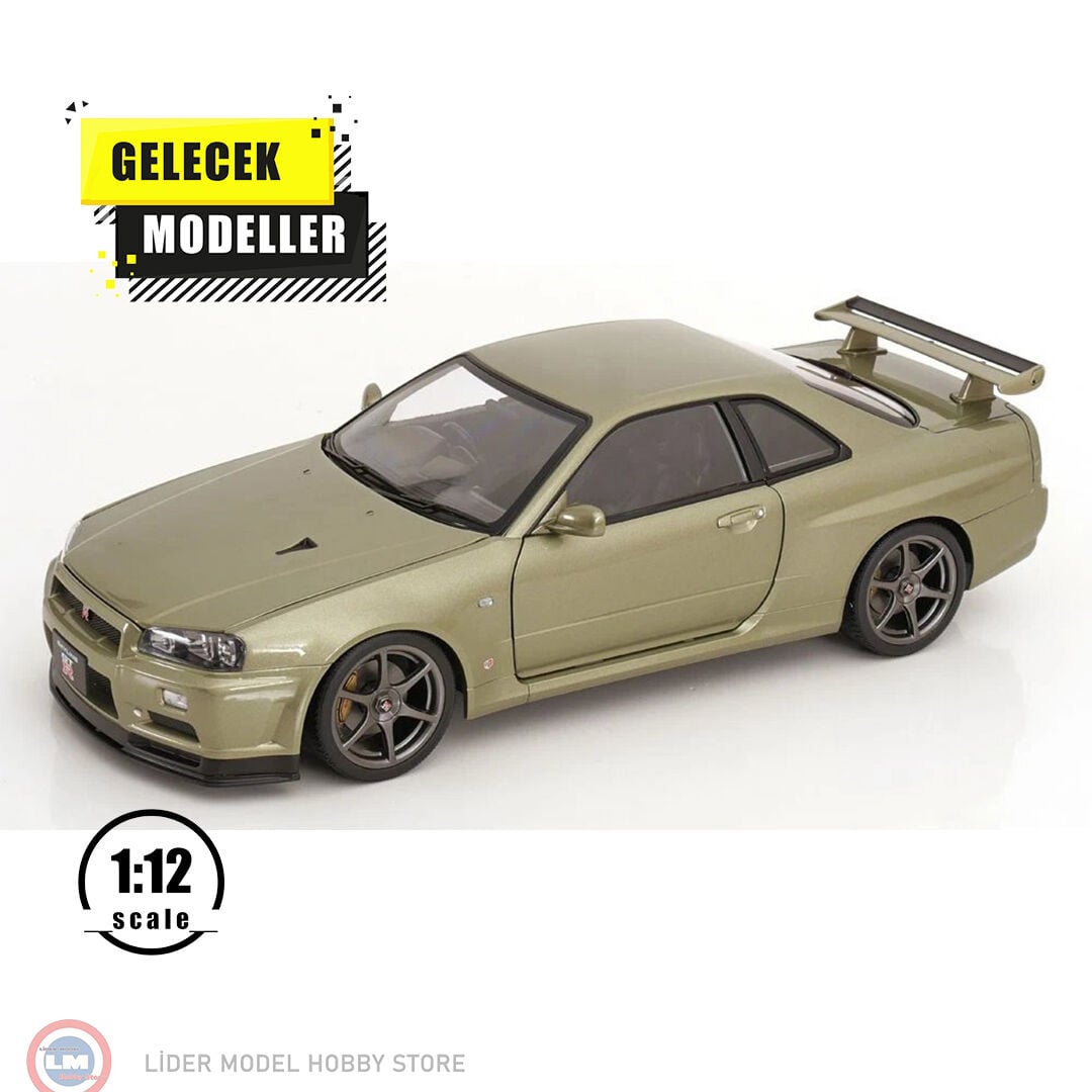1:12 KK Scale 2001 Nissan Skyline GT-R R34 V-Spec II with OEM-rims