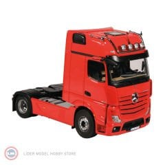 1:18 NZG 2019 Mercedes Benz Actros MP5 4x2 ve LOHR Araç Taşıyıcı Trailer Set Autotransporter Feuerrot