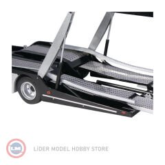 1:18 NZG 2019 Mercedes Benz Actros MP5 4x2 ve LOHR Araç Taşıyıcı Trailer Set Autotransporter olivgrün mit Stern