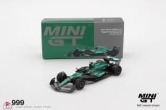 1:64 Mini GT 2024 Aston Martin AMR24 No14 Fernando Alonso F1 2024 Bahrain GP
