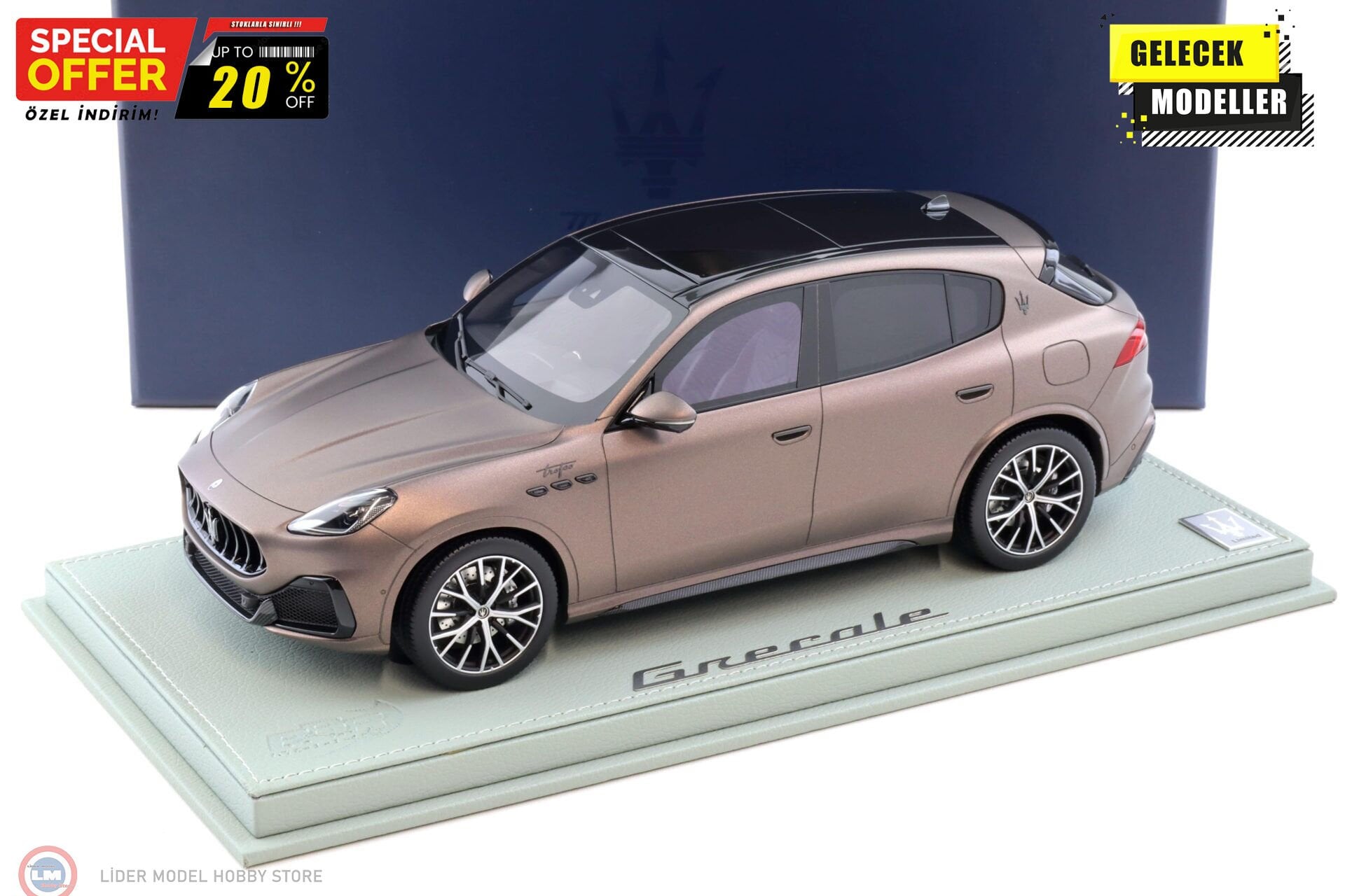 1:18 BBR 2022 Maserati Grecale Trofeo - bronze