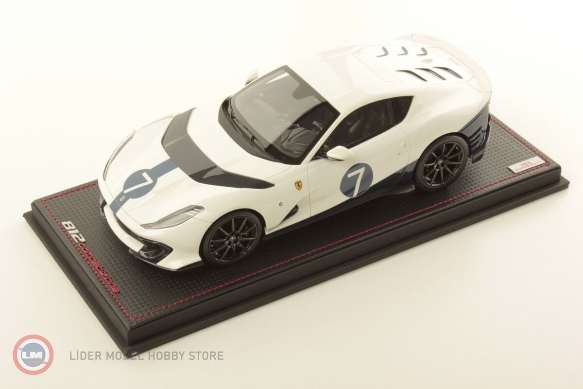 1:18 MR Collection 2022 Ferrari 812 Competizione #7 Bianco Italia / Blu Nart