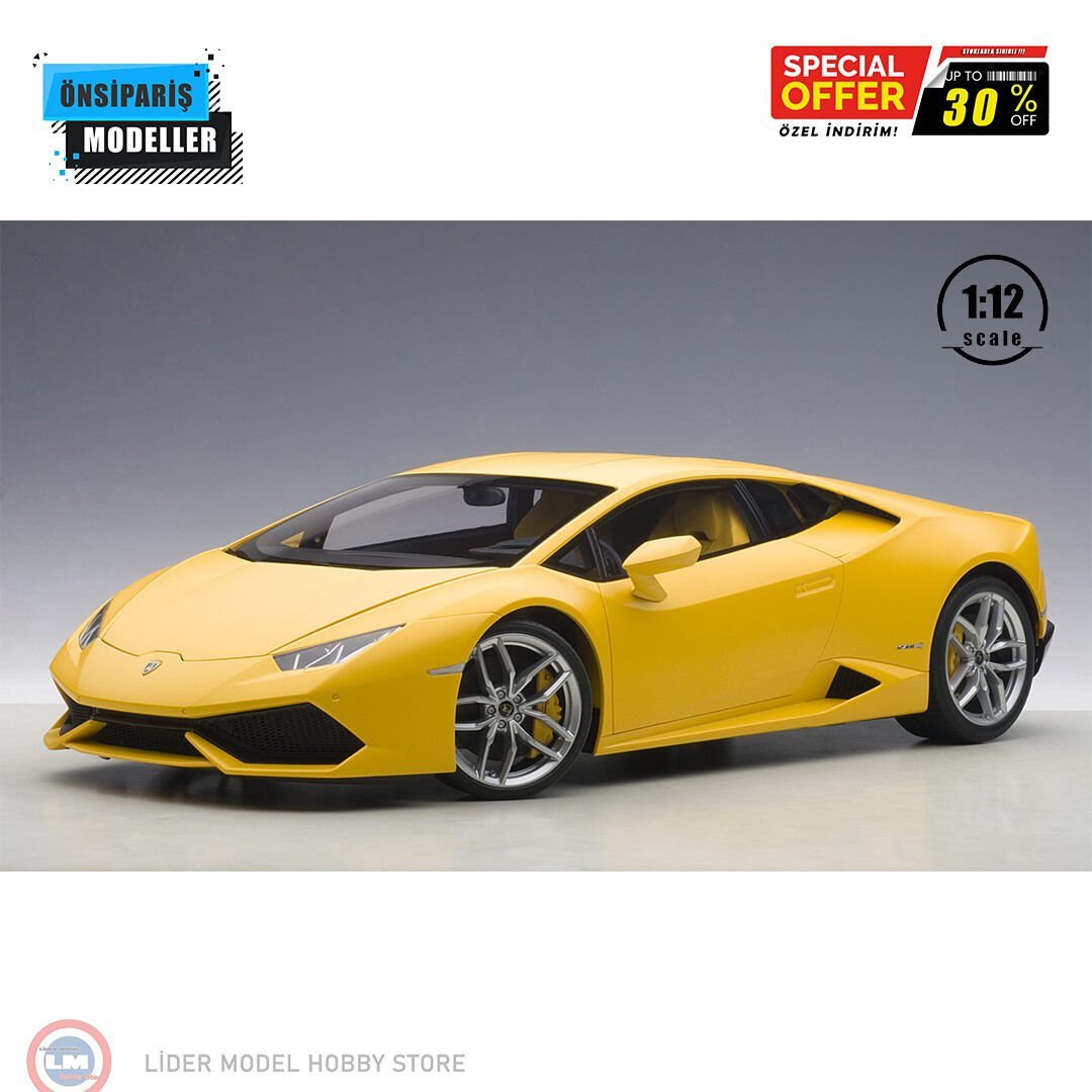 1:12 Lamborghini Huracán LP610-4 giallo Horusmatt yellow