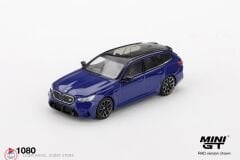 1:64 Mini GT 2024 BMW M5 Touring Marina Bay Blue Metallic