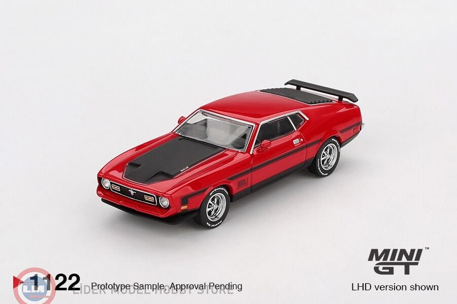 1:64 Mini GT 1971 Ford Mustang Mach1 Race Red