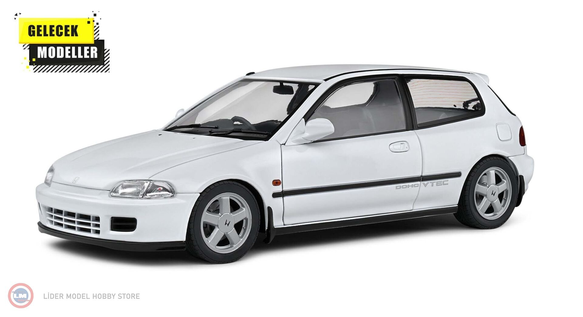 1:18 Solido 1991 Honda Civic (EG6) - Frost White