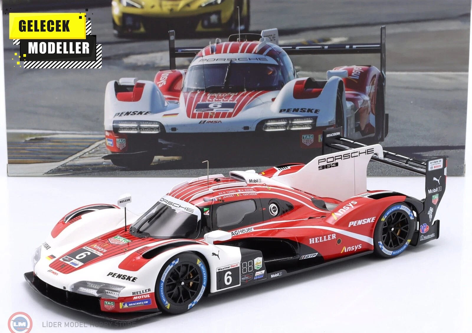 1:18 IXO Porsche 963 GTP6 #6 24h Daytona 2024 Porsche Penske Motorsport