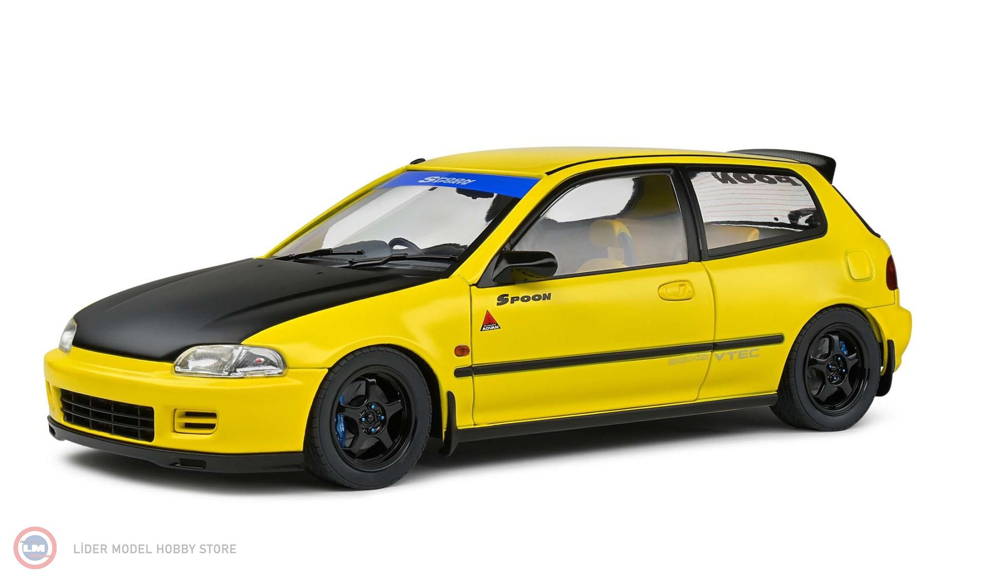 1:18 Solido 1991 Honda Civic (EG6) Spoon Version – Yellow Carnival