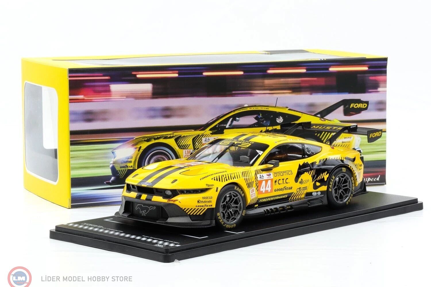 1:18 IXO Ford Mustang GT3 #44 24h LeMans 2024 Proton Competition