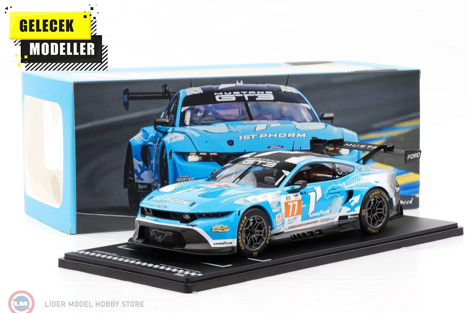 1:18 IXO Ford Mustang GT3 #77 24h LeMans 2024 Proton Competition