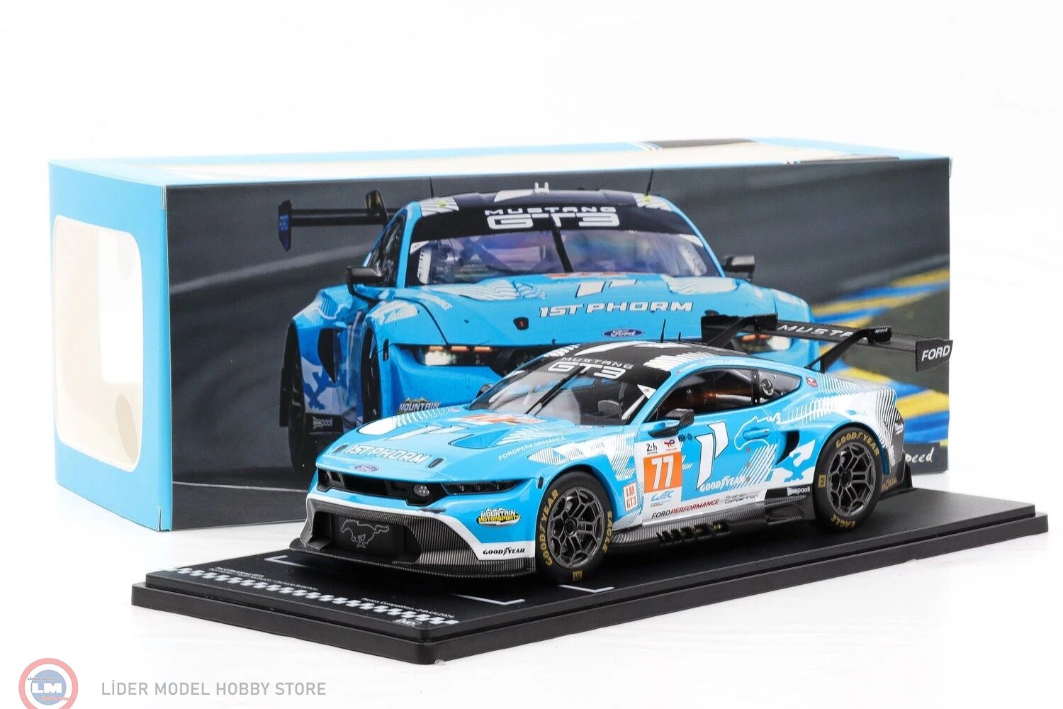 1:18 IXO Ford Mustang GT3 #77 24h LeMans 2024 Proton Competition
