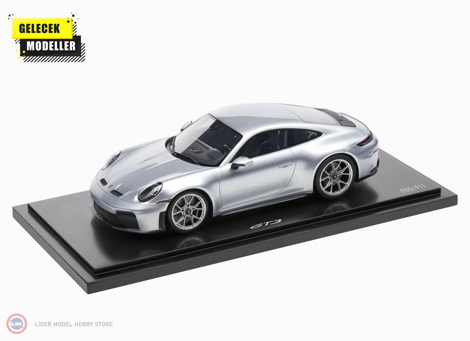 1:18 Spark 2024 PORSCHE 911 GT3 with Touring Package (992.2) Polar Silver