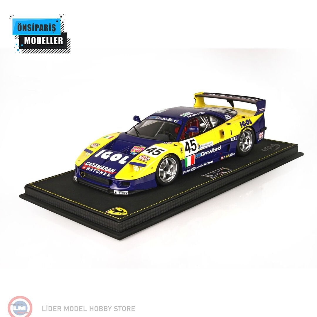 1:18 BBR 1996 Ferrari F40 LM Le Mans Team Ennea Igol Race No45