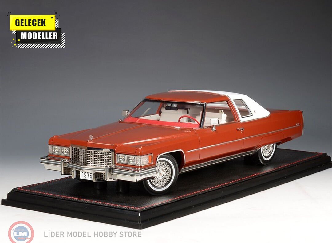 1:18 GLM/Stamp 1976 Cadillac Coupe de Ville Amberglow Metallic