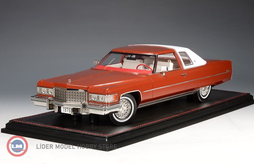1:18 GLM/Stamp 1976 Cadillac Coupe de Ville Amberglow Metallic