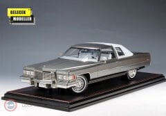 1:18 GLM/Stamp 1976 Cadillac Coupe de Ville Academy Gray Metallic