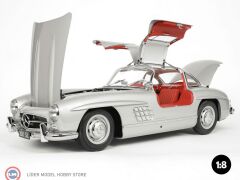 1:8 IXO KİT 1955 Mercedes Benz 300 SL Gullwing W198- silver