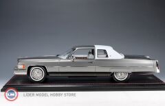 1:18 GLM/Stamp 1976 Cadillac Coupe de Ville Academy Gray Metallic